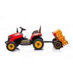 Elektrický traktor s vlečkou BBH-030 na diaľkové ovládanie 2,4G červená